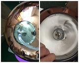 Boule Lampe Suspension Lustre Plafond Vintage Abat-jour en Cuivre Poli Bronze ( sans ampoule)