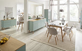 Tenzo Dot Designer Table à Manger rectangulaire, HPL Blanc/Chêne, 180 x 90 x 75 cm