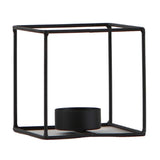 F Fityle Chandelier Géométrique en Métal Style Nordique 3D Porte-Bougie de Mariage Décoration de Maison - Noir - Taille 3_20x12x12cm