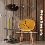Un lot de quatre chaises de salle à manger de style scandinave rétro avec pieds en métal, adaptées pour le salon, la chambre à coucher, une salle de jeux