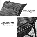 Fauteuils inclinables Fauteuil À Bascule Fauteuil En Rotin Naturel Fauteuil De Style Fauteuil À Bascule Old Man Back Fauteuil De Détente Extérieur Au Balcon Fauteuil À Bascule De Jardin Capacité De Ch