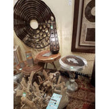 Kare Design - Table Basse Plateau Rond Pied Bois flotté Roots