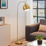 Lampadaire LED 'Moisia' en Doré en Métal e. a. pour Salon & Salle à manger (1 lampe,à E27, A++) de Lindby | Lampadaire Sur Pied, Lampe a Pied, Lampe de Sol