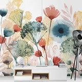Papier peint adhésif - Wild Flowers In Summer I - Mural Carré 240 x 240 cm