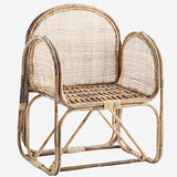 Madam Stoltz Chaise en bambou avec canne