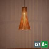 Suspension moderne en bois Restaurant de haute qualité fait main Abat-jour suspension moderne Style rustique lampe suspension suspension suspension 1 ampoule à vis E27 Douille max. 40 W