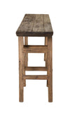 Console Tréteaux 140X38Cm en Bois Recyclé - Esprit Brocante