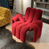 Couches for Living Room Personality Special-Shaped Spider Seat Simple Single Leisure Sofa Model Room Hotel Lazy Lounge Chair Lounger Sofa (Color : Red) (Grey)
