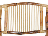 Beliani - Lot de 4 Chaises Pliantes - Trentor - en Bambou et Rotin, Marron