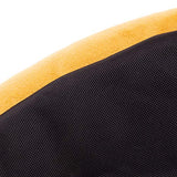 Icon Pouf Milano, 55cm x 35cm, Tabouret, Grand, Velours, Poufs de Salon (Jaune Ocre)