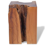 vidaXL Teck Massif Tabouret Repose-Pied Table d'Appoint Table Basse Salon