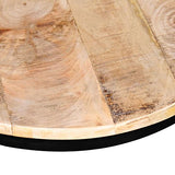 Festnight Lot de 2 Table Basse gigognes Bois Massif Rond Design et Modernes