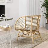 BestOnlineDeals01 BUSKBO Fauteuil en rotin 42 x 72 x 63 cm Durable et facile d'entretien Fauteuils en rotin Fauteuils et méridienne. Canapés et fauteuils Meubles Respectueux de l'environnement.