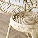 Kenay Home Flower Chaise de Salon, rotin, 70 x 50 x 92 cm
