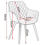 WOLTU BH251dbr-1,1 Chaise de Salle à Manger Moderne Chaise de Cuisine en Similicuir et métal,Brun Foncé