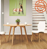 Alterego - Table à dîner Ronde 'SWEDY' en Bois Style scandinave - Ø 120 cm