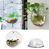Cosanter Transparent Pots de Fleur en Acrylique Créatif Pots à Suspendre Multifonctions Aquarium pour Plantes Fleurs Poisson