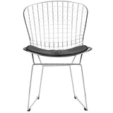 Chaise De Salle à Manger En Fer Moderne, Chaise Creuse, Fauteuil Décoration De Maison Moderne Avec Chaise En Café, (ensemble De 2),Noir