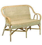 Tropic' Attitude Crapaud Canapé Calme-Toi, Rotin, Naturel, 57x103x84 cm