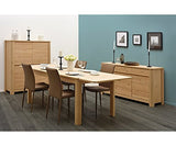 KEO Malo Table de séjour 8 Personnes et avec Les 2 allonges (vendues séparement) 12 personness, Bois, 180 x 90 x 77 cm