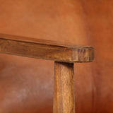 Festnight Fauteuil en Cuir Fauteuil de Salon Chaise Bureau Chaise de Salle à Manger Marron 66 x 69 x 74 cm