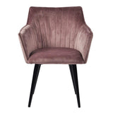 Nimara Mary Fauteuil en Velours avec accoudoirs
