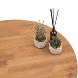 Gozos Oviedo Table Basse Gigognes, Lot de 2 | Table d'appoint Bout de Canapé Élégante en Bois de Hêtre Massif | Table Basse Idéal pour la Décoration de Style Boho | Tabouret à Fleurs | Ø 40 + 60 cm