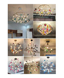Gzjdtkj Lustre Lustre Rose LED Moderne pour Les Filles Salle d'enfants Unique Design Italien Design Purple Lustre dans la Chambre Restaurant Lampes décoratives (Lampshade Color : Pink)