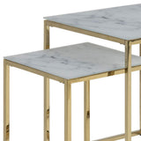 Marque Amazon - Movian Rom - Table basse, 53 x 54 x 11 cm (longueur x largeur x hauteur), Blanc