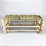 Artigianato vulcano Banc en bois de peuplier marocain