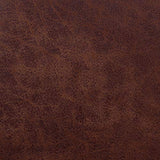 Nathan James Harlow Tête de lit rembourrée en Tissu avec Sangles en Cuir PU Vintage et Rails en métal Noir Mat, Métal Cuir, Marron/Noir, Queen Size