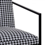DENZZO - Fauteuil Noir 73cm Pied DE Poule
