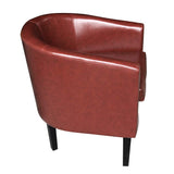 Keinode Fauteuil Confère Simili Cuir Incomparable Design Salon Salle à Manger Chambre à Coucher Salon Bureau W58 cm X D50 cm X H :