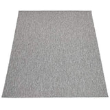 Tapis Intérieur Et Extérieur Balcon Terrasse Tapis Cuisine Monochrome Moucheté, Dimension:200 cm carré, Couleur:Gris