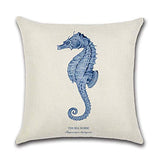 HuifengS Lot de 4 Housses de coussin en lin, housses carrées décoratives avec motifs de forêt et plantes tropicales, idéales pour canapés, lits, chaises, 45 x 45 cm, Lin, Zt010., 45 x 45 Centimeters