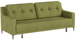 Bobochic BERGEN Canapé de 3 places convertible Vert 222 x 92 x 90 cm