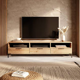 Selsey RIKKE - Meuble TV/Banc TV (chêne wotan, 160 cm, sans LED)