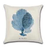 HuifengS Lot de 4 Housses de coussin en lin, housses carrées décoratives avec motifs de forêt et plantes tropicales, idéales pour canapés, lits, chaises, 45 x 45 cm, Lin, Zt010., 45 x 45 Centimeters