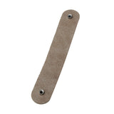 Amarzk Poignée de Cabinet Poignées de Porte de tiroir en Cuir PU Souple Tirez sur Le matériel de Meubles (128mm, Marron)