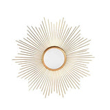 Miroir mural décoratif Doré Métal Verre 55 cm A