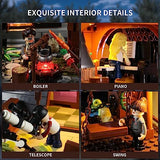 FUNWHOLE - Cabane en A Ensemble de Briques de Construction Lumineuses - 2061 PCS Adult Construction Model Set for Adults and Teen