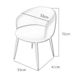 Zcxbhd Lot de 4 Chaises Salle, à Manger Confort Velours avec Rétro Fauteuil Rembourré Métal JambesStyle Bois pour Mobilier Moderne Bureau (Couleur : Jaune)