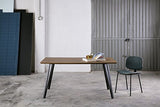 ambiato NB. Table à Manger en Panneau MDF Noir 160 x 90 cm Table de Cuisine