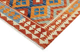 Nain Trading Kilim Tapis afghan oriental 195 x 144 cm Rouge tissé à la main Afghanistan