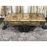 Ambiance Du Monde Table Basse Chariot Industriel