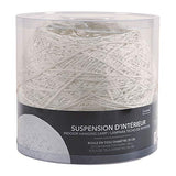 LUM&CO Abat-jour suspendu en forme de boule, blanc, 20 x 19 x 20 cm