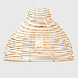 QTWW Abat-Jour Plafonnier Abat-Jour Plafonds Abat-Jour Gris Abat-Jour pour Lumières Panier d'escalier Osier Moderne Crème Osier Rotin Panier Style Plafonnier Suspension Abat-Jour