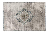 LIFA LIVING Tapis en Laine synthétique, Tapis de Style Vintage, Tapis de Salon et de Chambre à Coucher, Disponible en Beige & Bleu Fonce, 160 x 230 cm