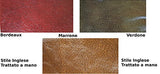 Trama Toscana Chesterfield Canapé 3 places en cuir véritable de haute qualité