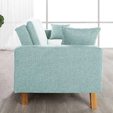 Don Descanso - Canapé Convertible clic clac 3 Places Convertible lit 3 Places Reine. Dimension canapé : 201x73x79 cm | Dimension lit : 201x99x42 cm [Comprend 2 Coussins] | Vert